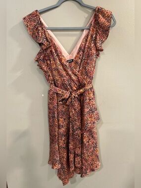 Express Dress size small
Ruffle Sleeves - Pink